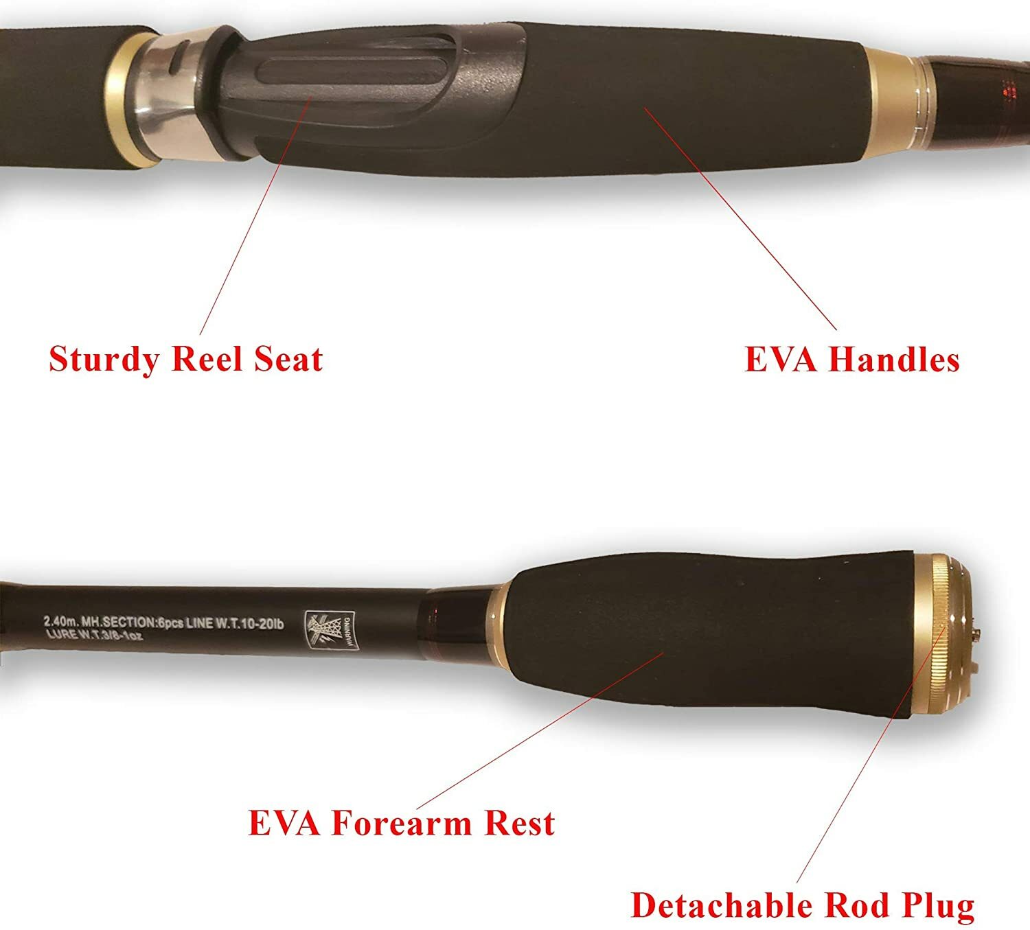 WASP Telescopic Fishing Rod & Rod Holder Combo