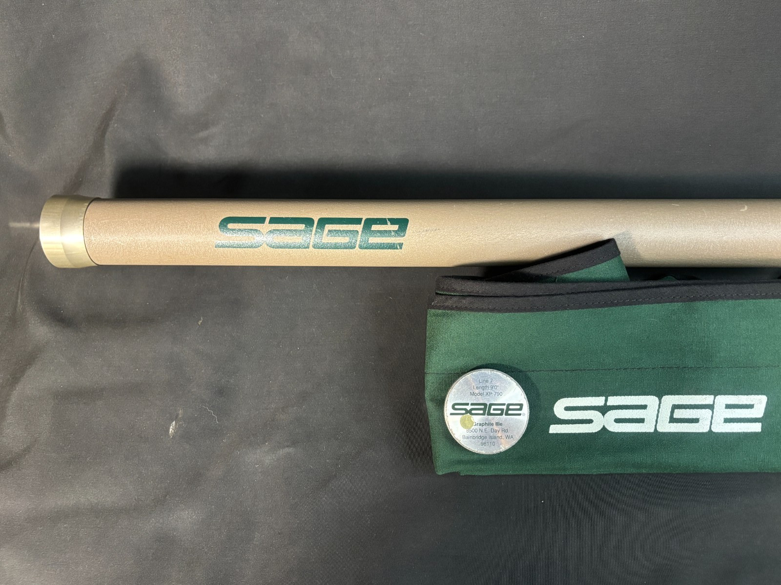 SAGE Model XP 790 GraphiteⅢe 9ft 7wt 2pc Excellent Condition/Serial No.T50342