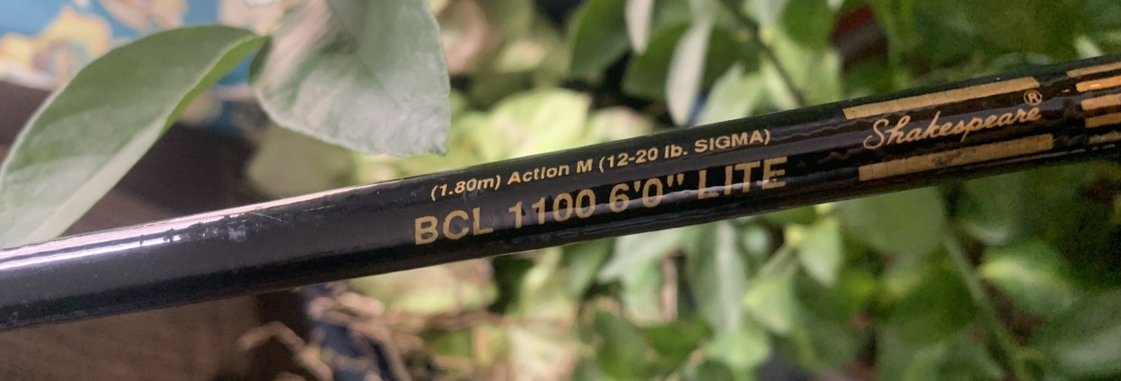 Vintage Ugly Stik Baitcasting Rod BCL 1100 6 ft Medium Action 1 Piece 12-20 Lb.