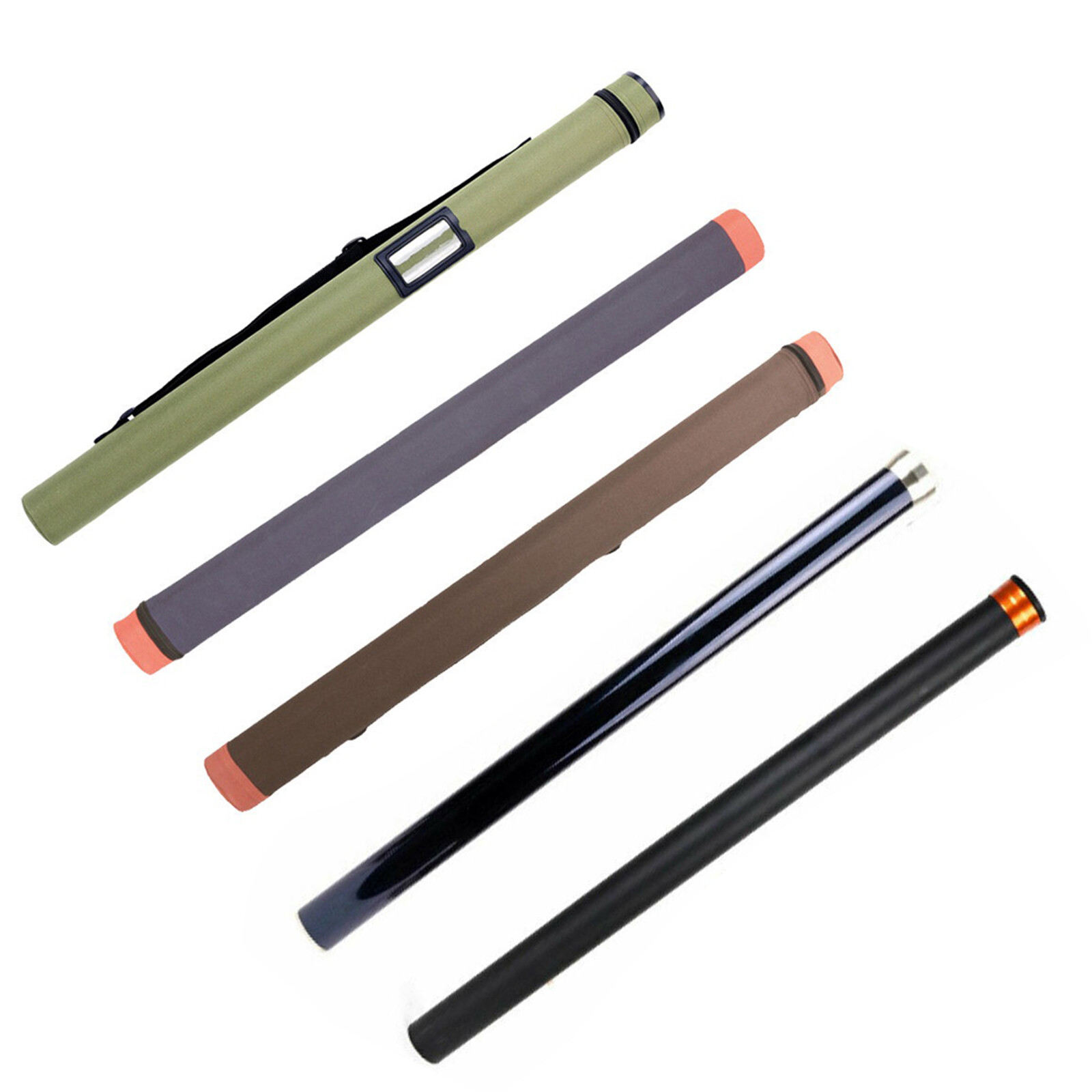 Fly Fishing Rod Tube Cordura/Carbon/Aluminum Rod Case For 9FT/10FT 4Sec Rods