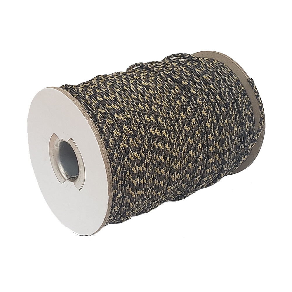 High Strength, Vectran Cord, Woodland Camo, 2.0mm Speargun Line, 300FT. Spool