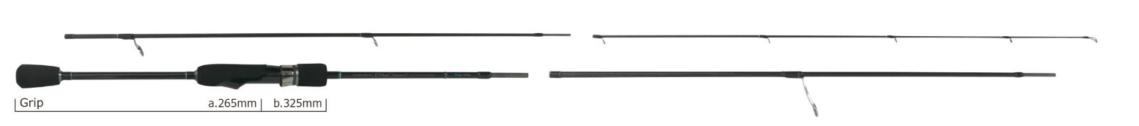 2025 Yamaga Blanks Blue Current Wizy Light Game Series 4pcs Travel Rod with Bag
