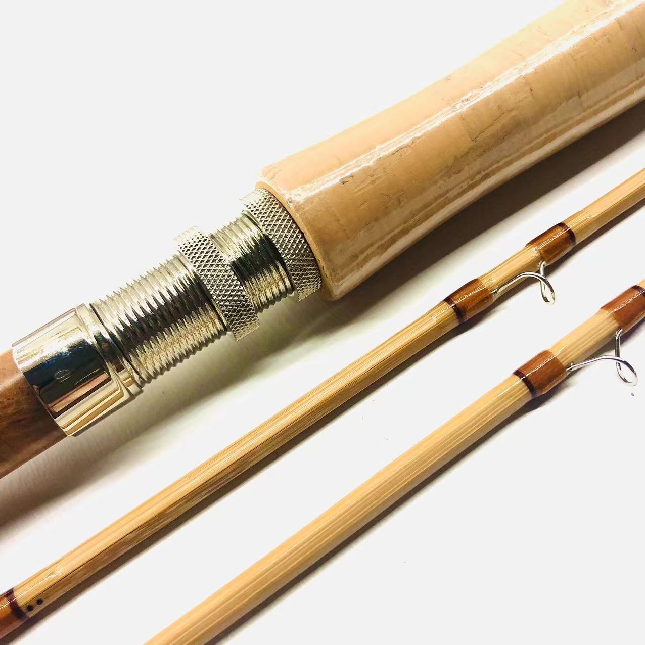 Handmade Bamboo Fly Rod 7′ 0″~4 wt/2 Piece~2 tip/Vintage Cane Fly Fishing Rod