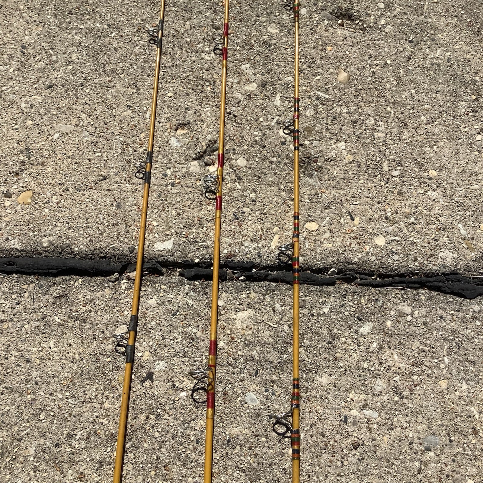 3 Vtg FENWICK, FL102-7 8.5 FT,FL90-5 7’3 1/2”,FL96-7 7’4 1/2”GLASS 2 PC ROD