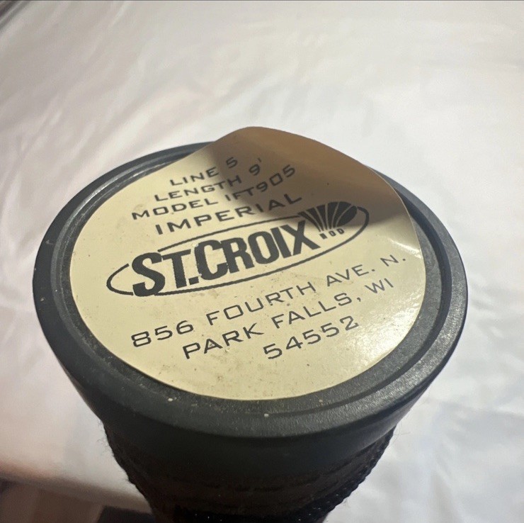 St. Croix Model# IFT905 Fishing Rod Tube CASE ONLY/NO ROD – Brown