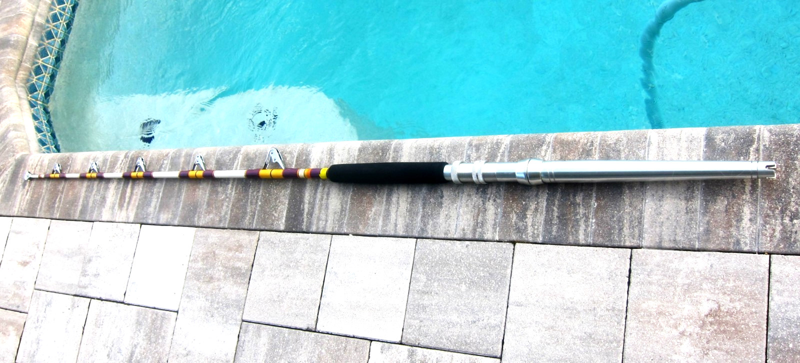 Vintage Custom IGFA 130 UNLIMITED CLASS Trolling Rod w/AFTCO H/W: 7’5″ – EXEC!!