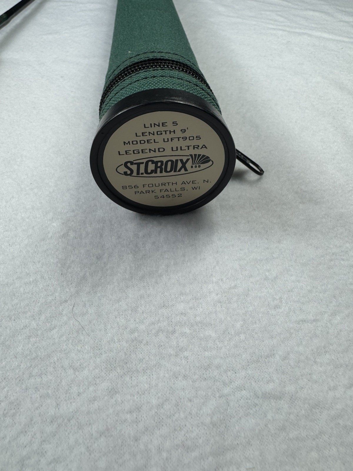 St Croix Legend Ultra Fly Fishing Rod UFT905 9′ 5wt 4pc & Travel Tube