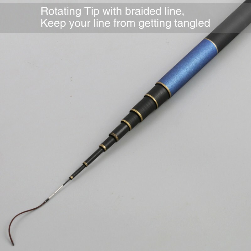 Nano Tenkara Rods 11’/12’/13′ IM12/40T Carbon Tube Telescopic Pole