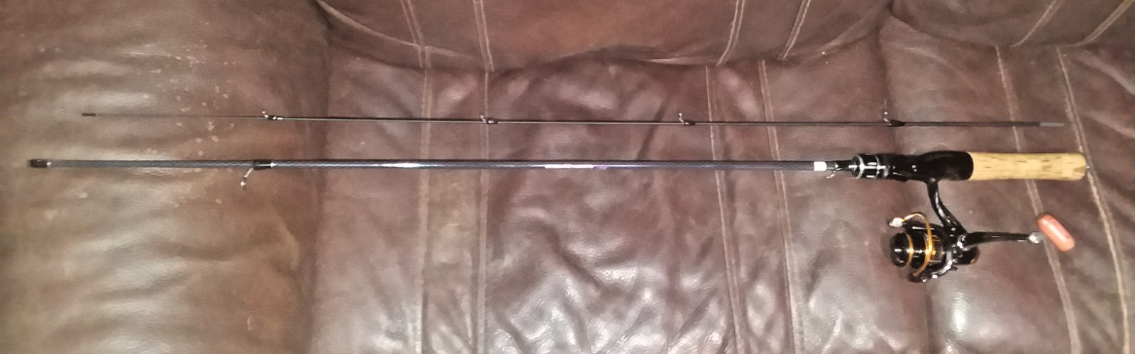 One 6′ Carbon Fiber Fishing Rod Spinning Ultra Light DC 1000 Reel to match!!