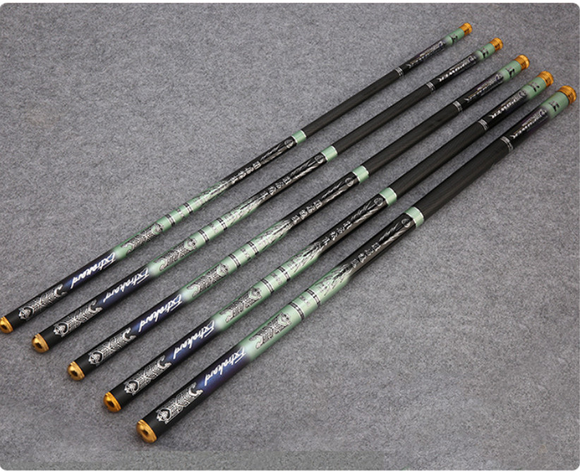 Carp Poles Fishing Rods Carbon Fiber Telescopic Fishing Poles Stream 3.6M-7.2M