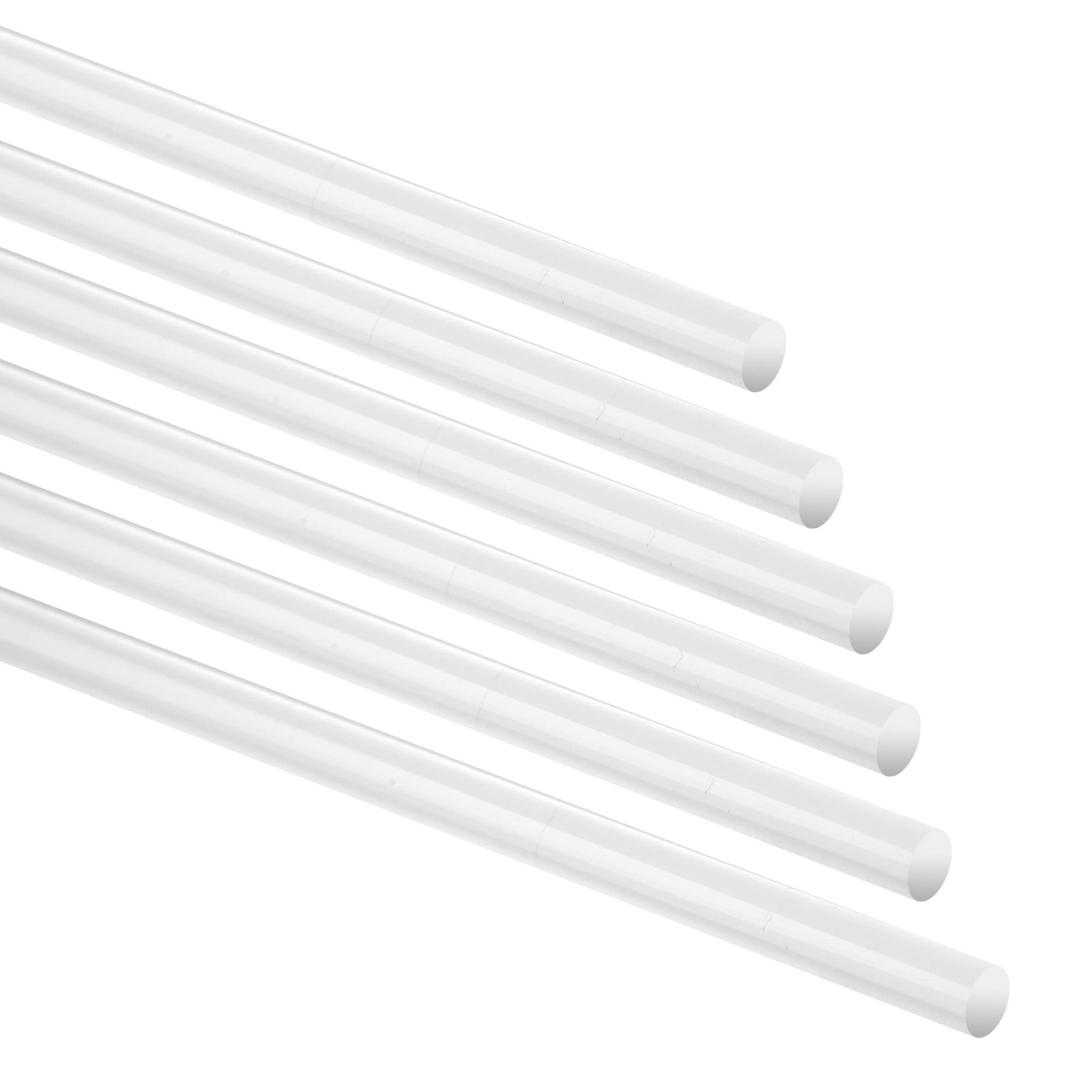 6 PCS Acrylic Rods 12 Inch Clear Round Plastic Rods DIY Crafts 6mm Diameter
