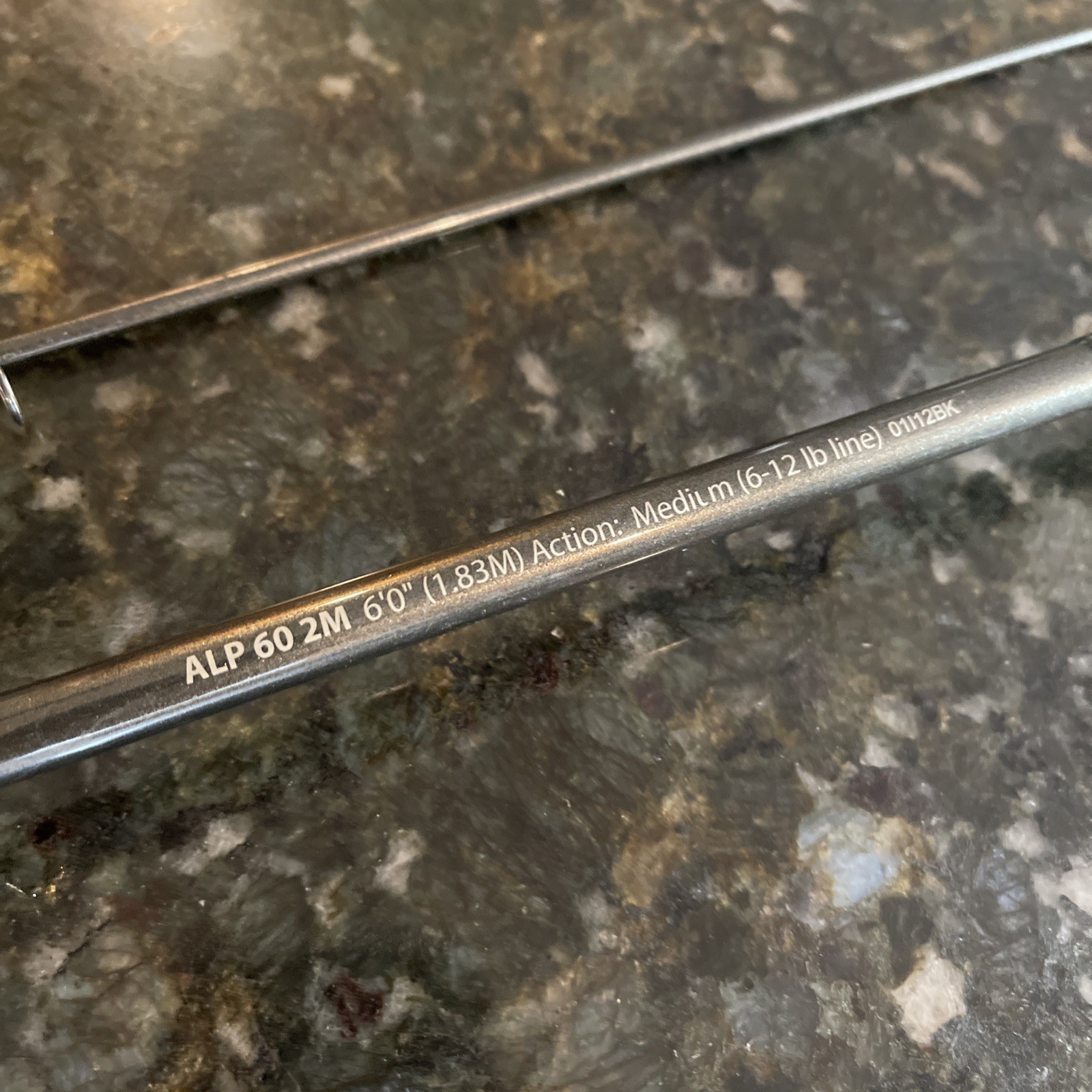 Shakespeare Alpha ALP 60 2M medium 6′ casting rod 6-12 Lb Line 2 Pc Rod