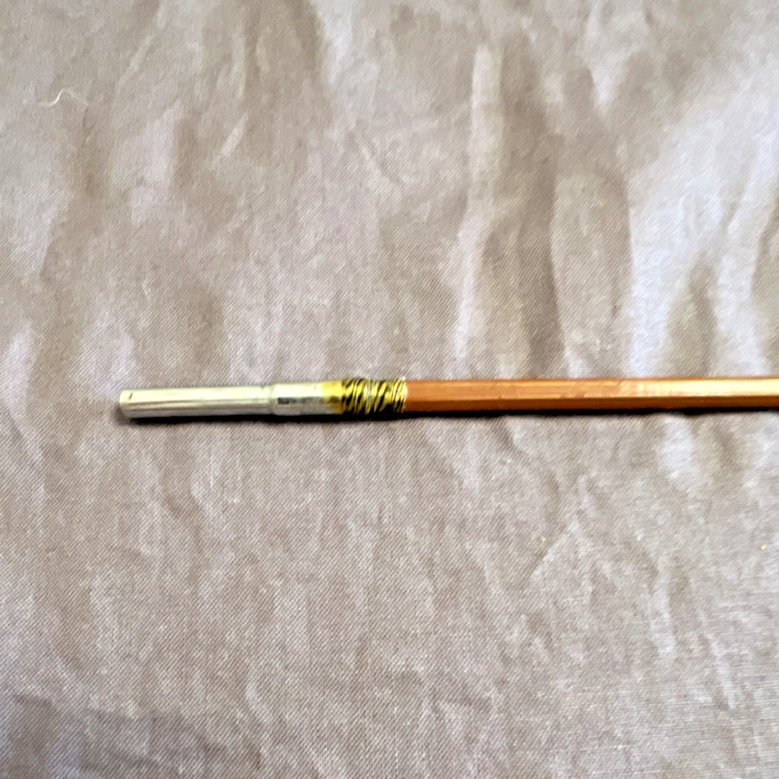 Bamboo Fly Fishing Rod 9ft 3pc Cork Handle Metal Ferrules Vintage