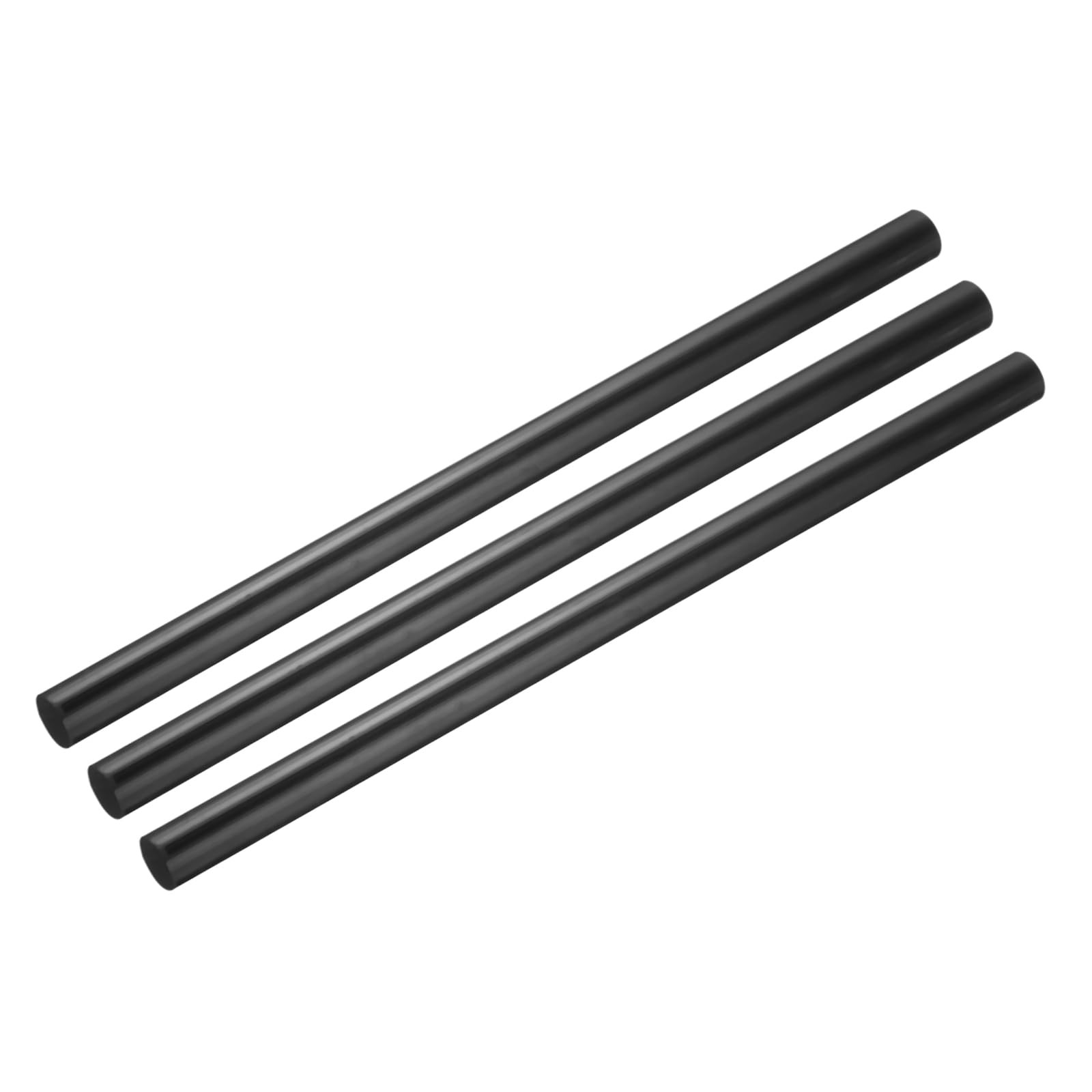 Black Round ABS Plastic Rods 0.6-inch Diameter and 12-inch Length Rigid Insul…