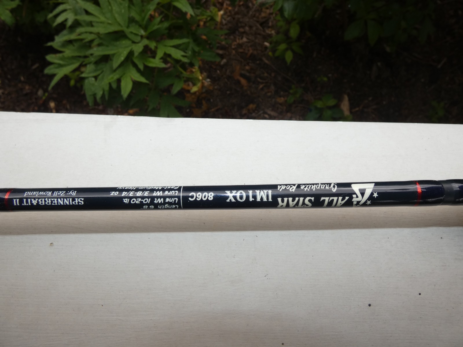 RARE ALL STAR IM10X USA MADE 806C 1 PC FAST MED HVY ACT 6’8″ FISHING ROD