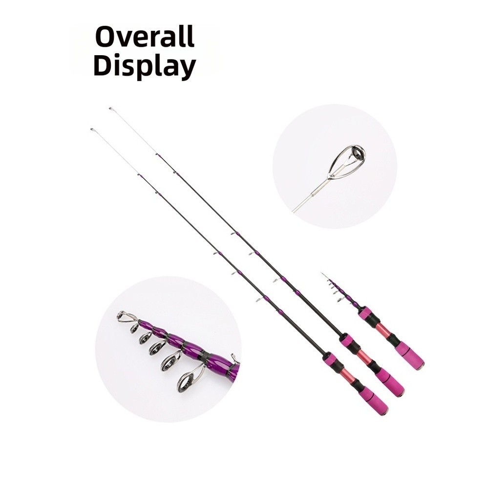 Collapsible Lure Carbon Fiber Rod Stable Reel Seat Lure Fishing Fishing Gear