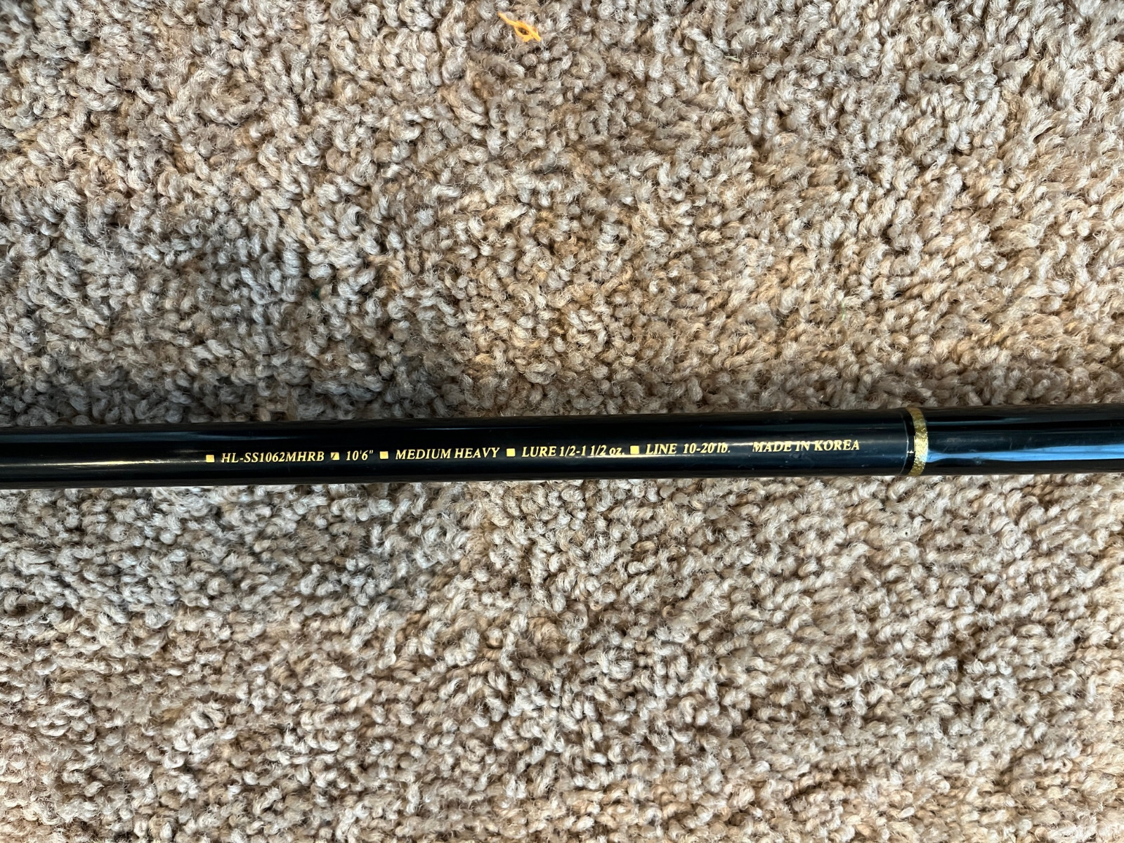 Daiwa Heartland S Model HL-SS1062MHRB Bait Casting Fishing Rod 10’6″ Med/Heavy