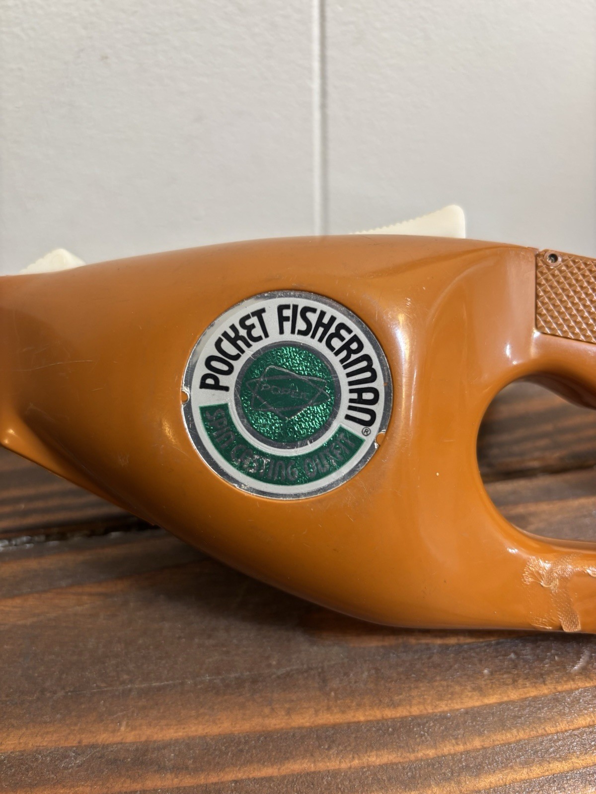 Vintage 1970s Popeil Pocket Fisherman by Ronco Folding Rod & Reel Compact Outfit