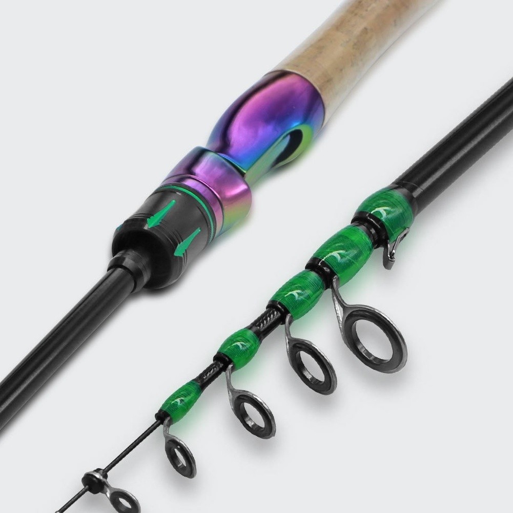 for ultra Light Carbon Telescopic Fishing Rod Collapsible Lure Rod 1.8m 2.1m