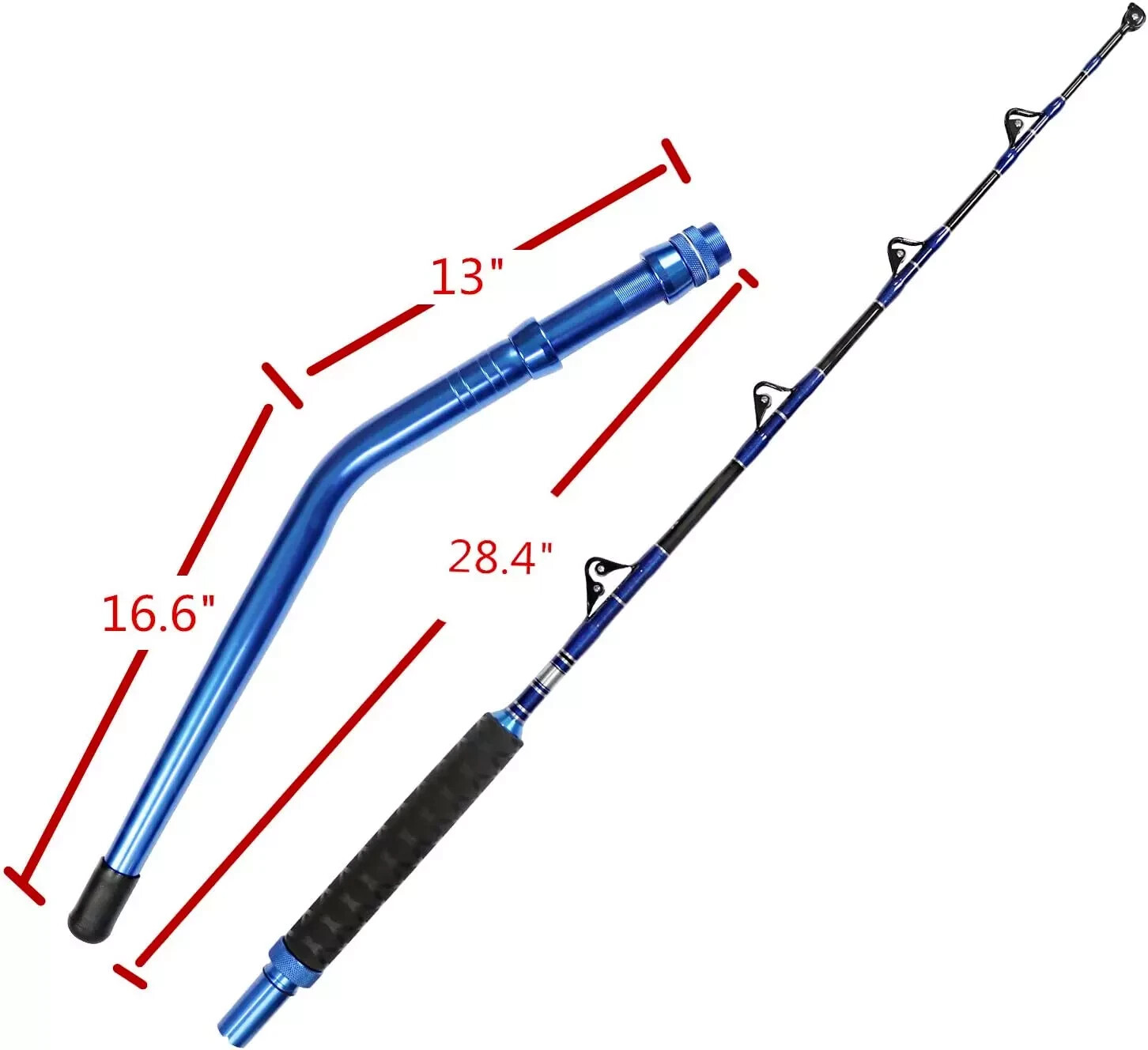 Straight/Bent Butt Trolling Rod Roller Big Game Saltwater Offshore Fishing Pole