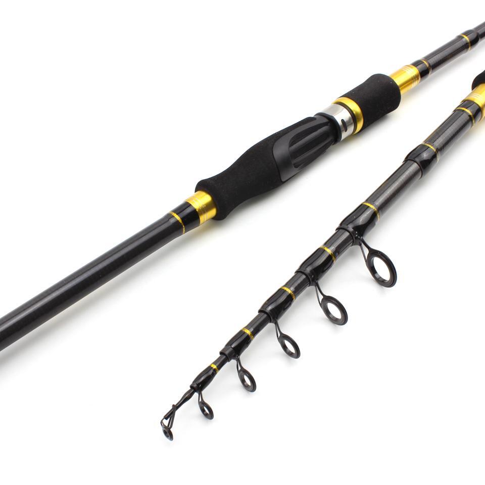 Fishing Rod Telescopic 1.8m 2.1m 2.4m 2.7m Carbon Casting Spinning Sea Tackle