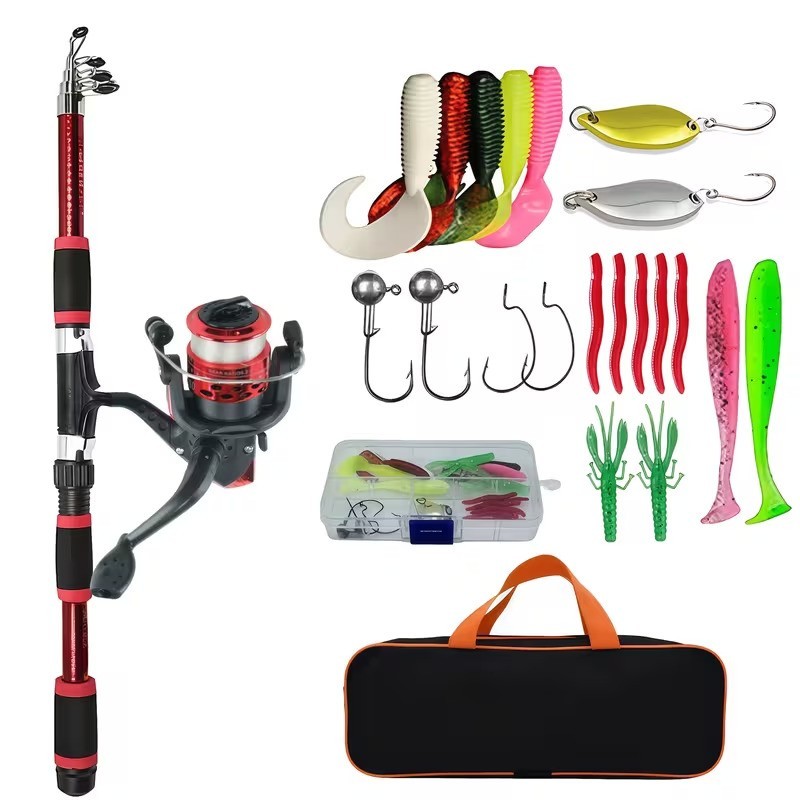Kids Fishing Kit – 1.8m Fishing Rod & Reel Starter Set for Juniors