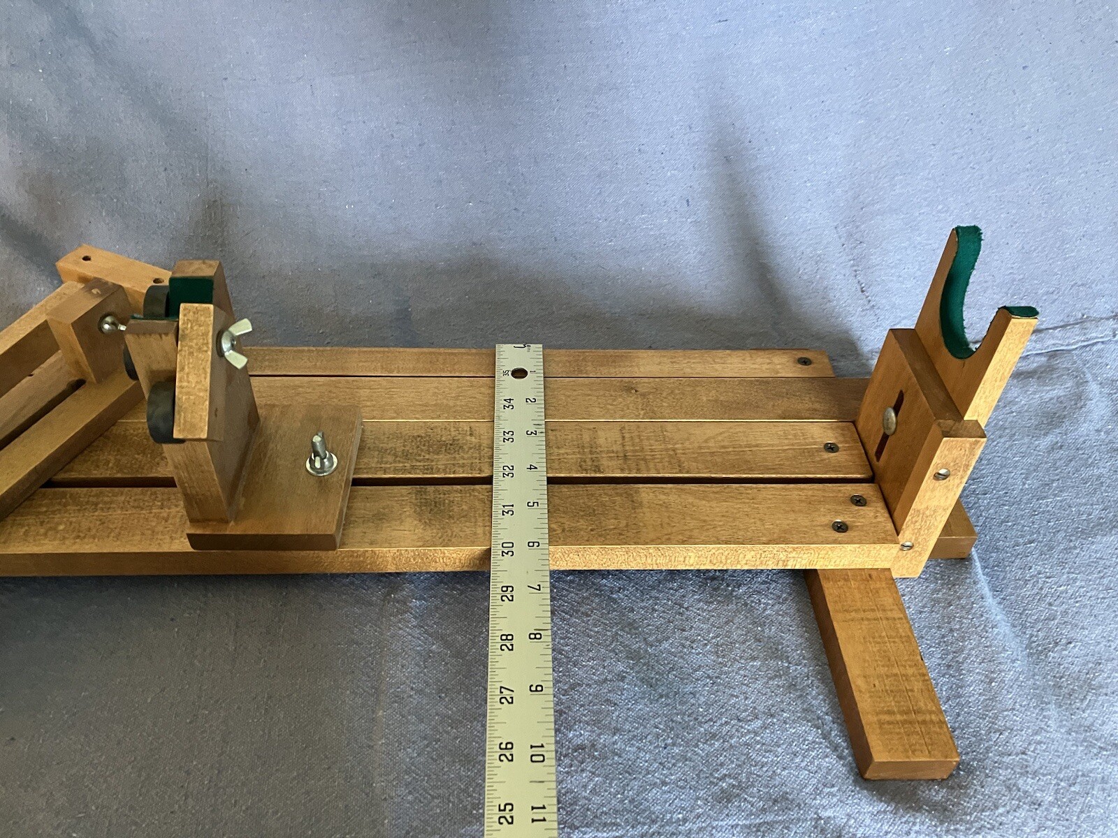 Vintage Fishing Rod Hand Wrapper – Wooden – Adjustable – Very Good Condition