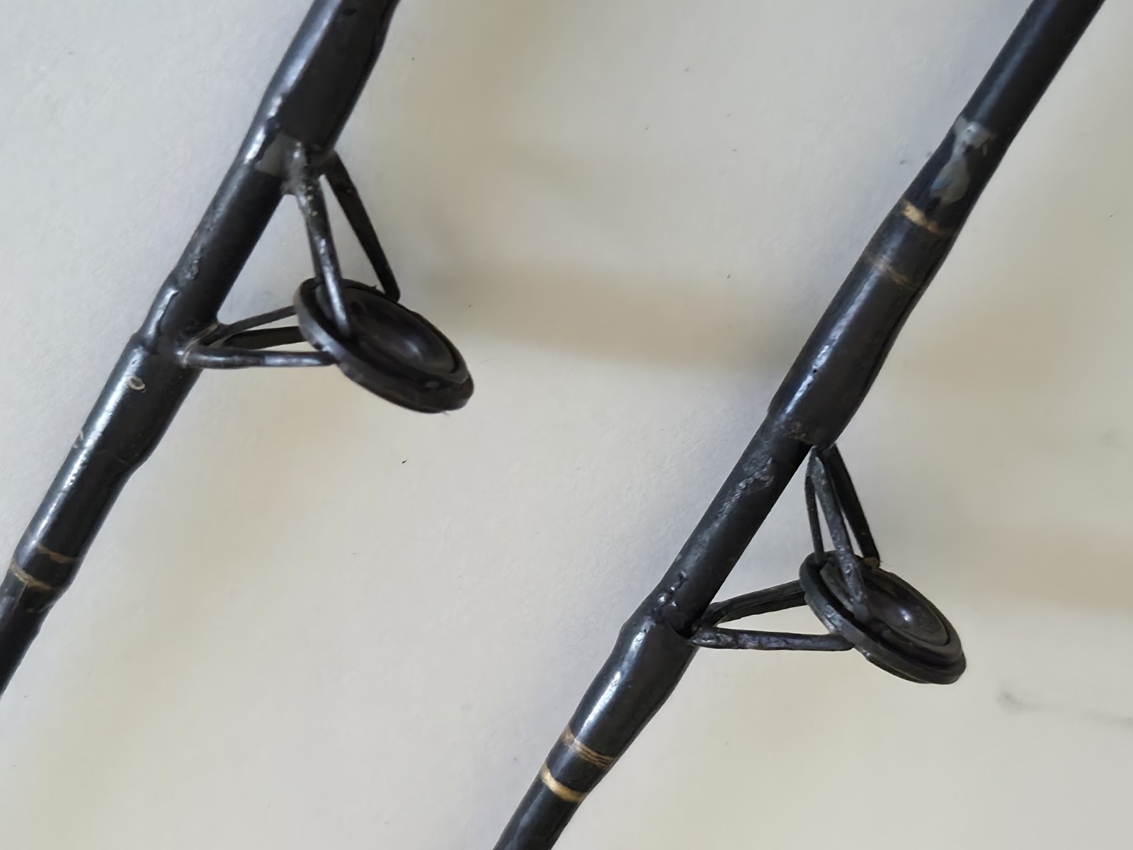 Lot Of 2 Spinning Rods both Master Spectra 3050BK 6’6” w/ Blue Rod Caddy 203-A