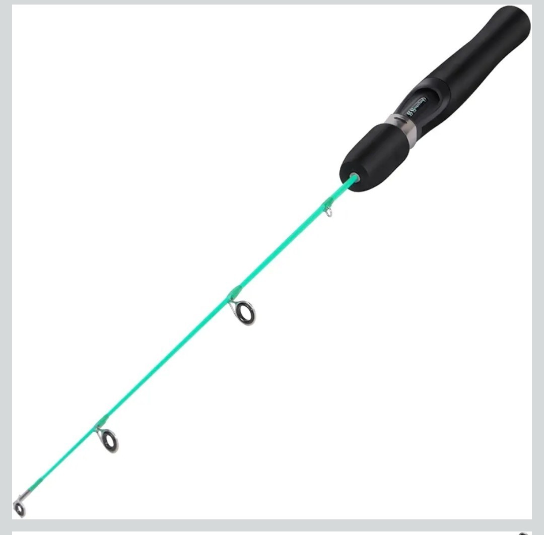 (2) Sougayilang ice fishing rod, ultralight and sensitive ice fishing rod, 25″
