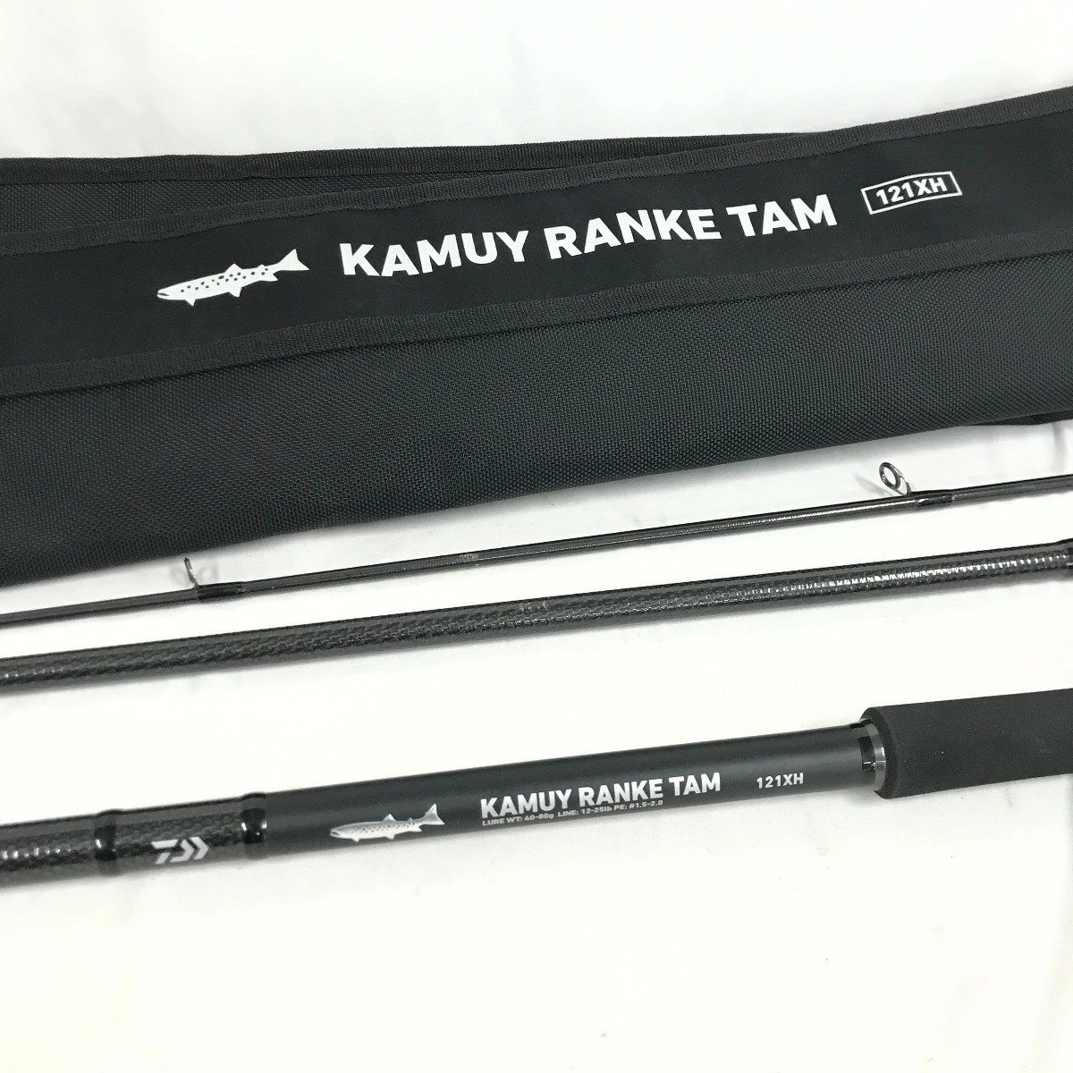 Daiwa 22 Kamui Tuxie Ranketum 121XH Fishing Rod Used Scratched 80in