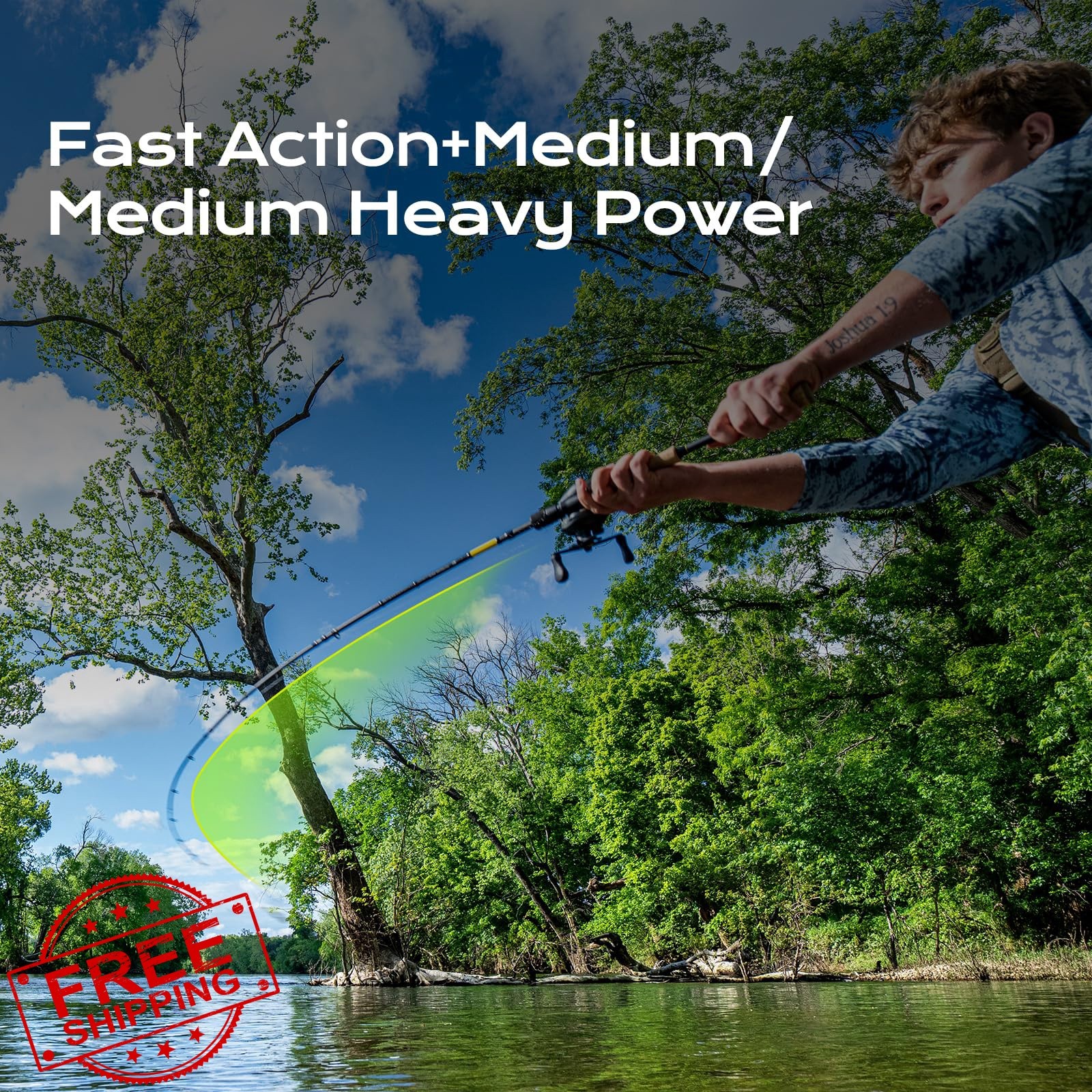 HANDING M1 Travel Spinning and Casting Rod 5/6-Piece Travel Bass Fishing Rod …