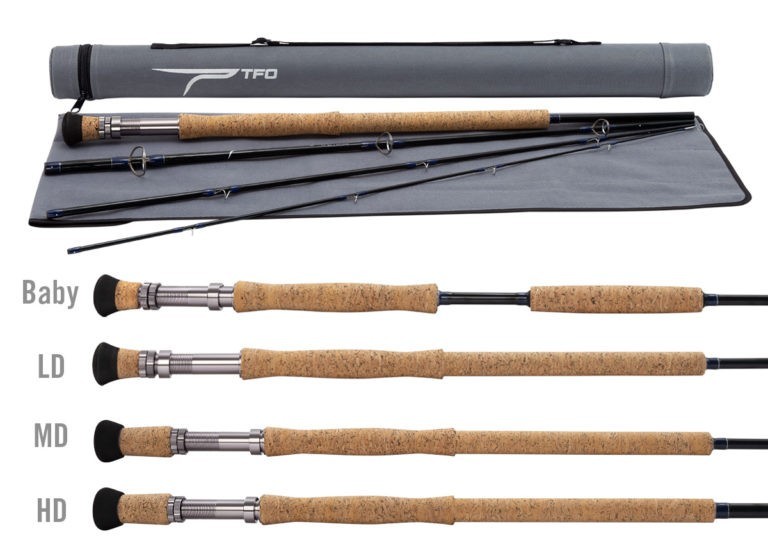 1 NEW TFO Bluewater SG MD 8′ 6″ 13-15 Wt 4 Piece Fly Rod TF BWSG MD FREE SHIP