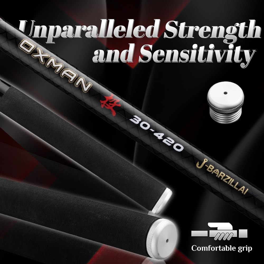 J-Barzillai Oxman Telescopic Fishing Rod 3.6M 3.9M 4.2M 4.6M 5M Long Shot