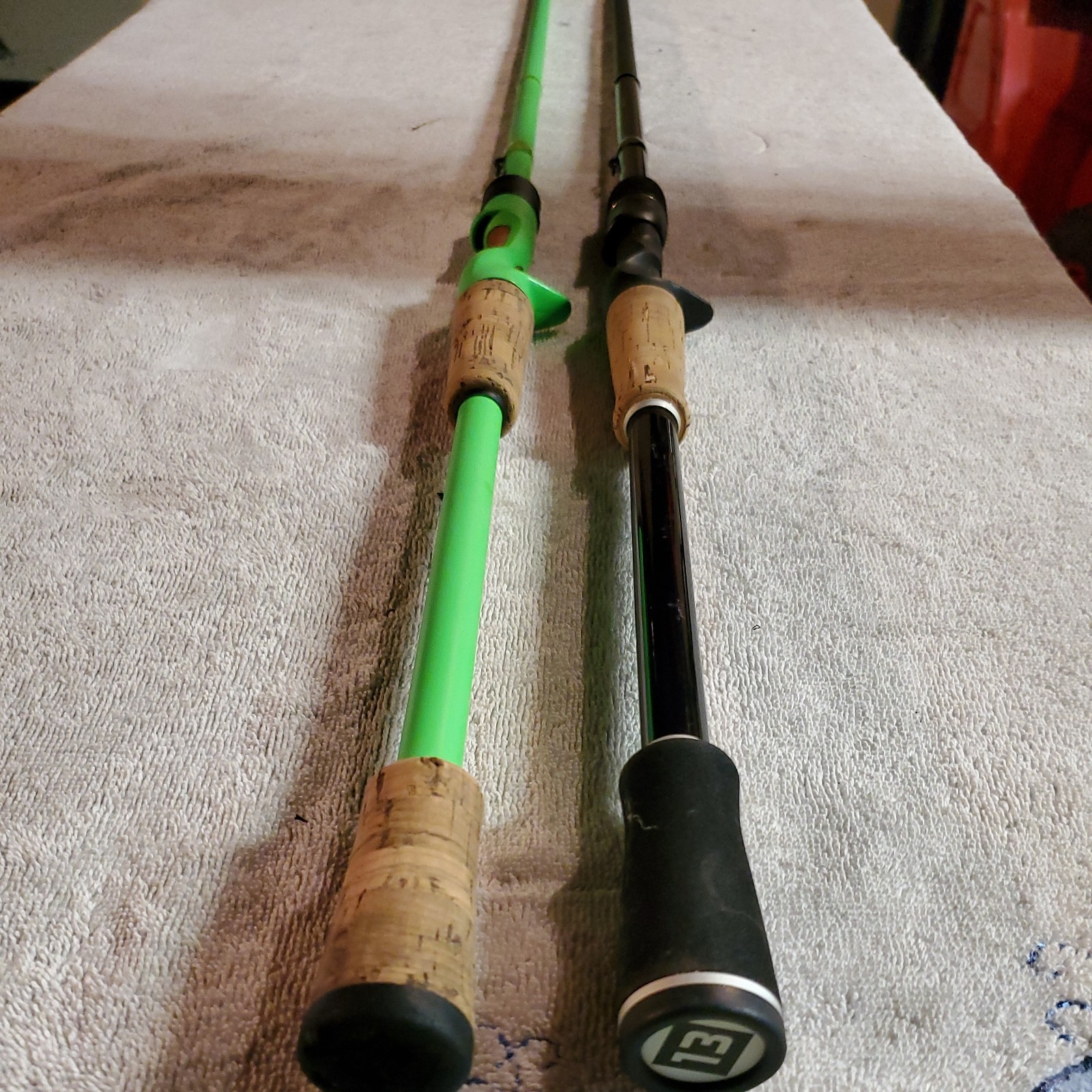 13 Fishing, Fate Black, Defy Black, Both 7′ 11″ Heavy Fast, LOT OF 2