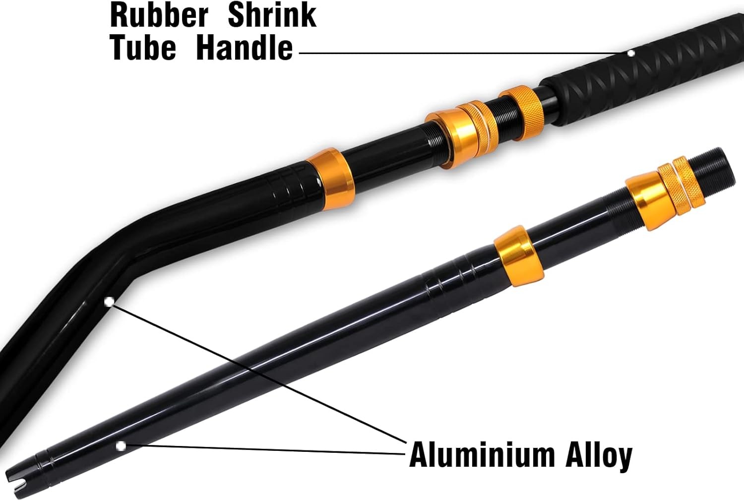 Bent Butt Fishing Rod 2-Piece Saltwater Offshore Trolling Rod Big Game Roller