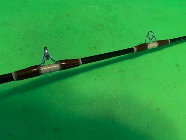 CUSTOM BUILT 7 FOOT 2 INCH 25 TO 60 POUND CLASS CONVENTIONAL FISHING ROD PERFECT