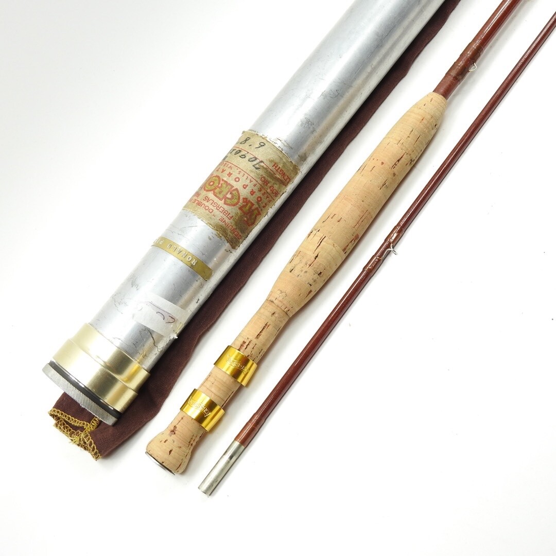 Vintage St. Croix Fiberglass 7090 XXL Fly Fishing Rod. 6’ 8”. W/ Tube & Sock.