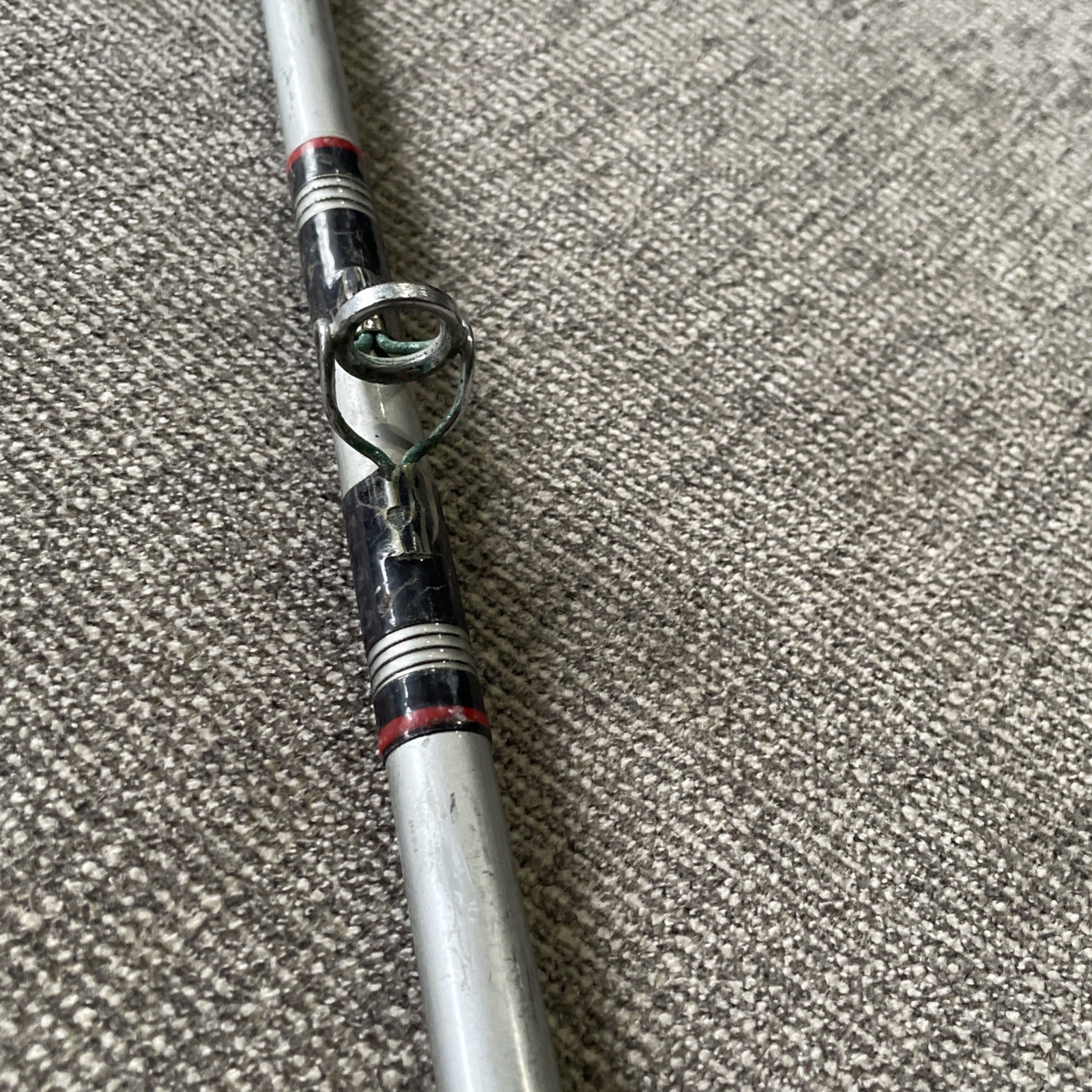 Vintage Master Graphite 6’6” Heavy Salt Water Trolling Rod roller tip-top guide