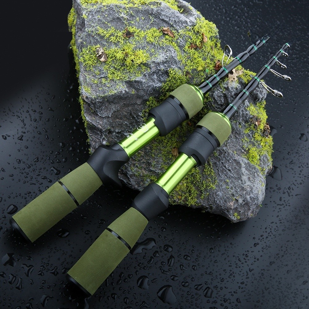 Telescopic Fishing Lightweight Rod Adjustable Design Comfortable Grip Handle