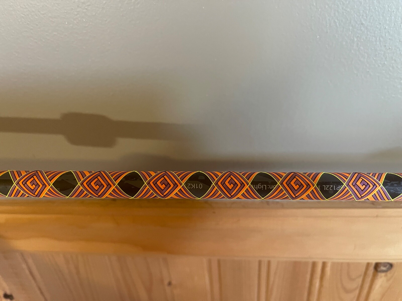 Custom hand made Fishing rod wraps. Made with thread and epoxy.