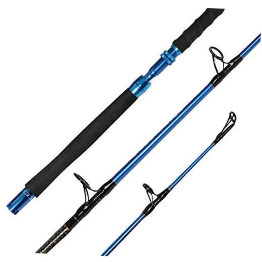 Saltwater Graphite Jig Jigging Spinning Fishing Rod Casting-6′,Heavy,80-120lbs