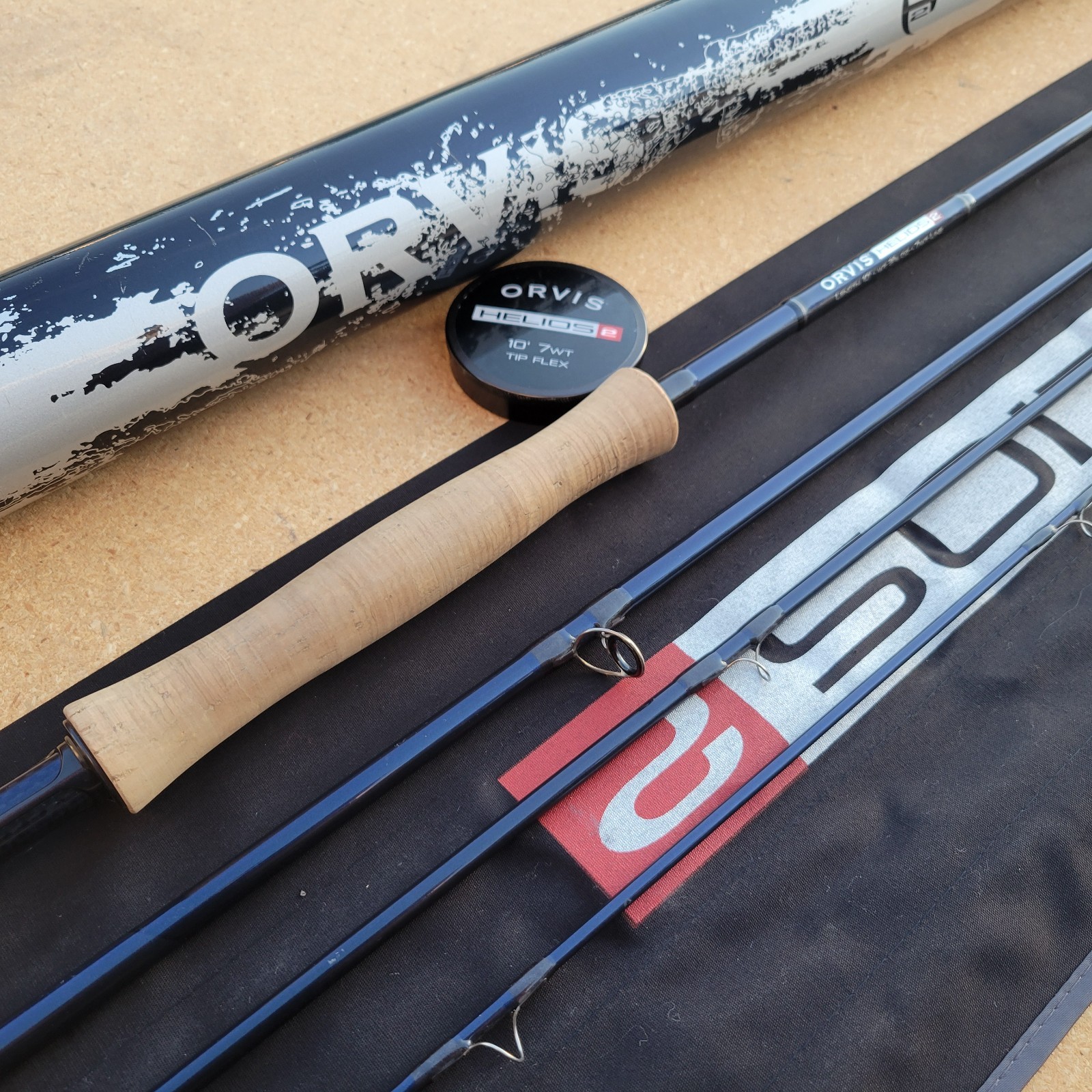Orvis Helios 2 (H2) 10′ 7wt Tip Flex Steelhead and Salmon Fly Fishing Rod w Tube