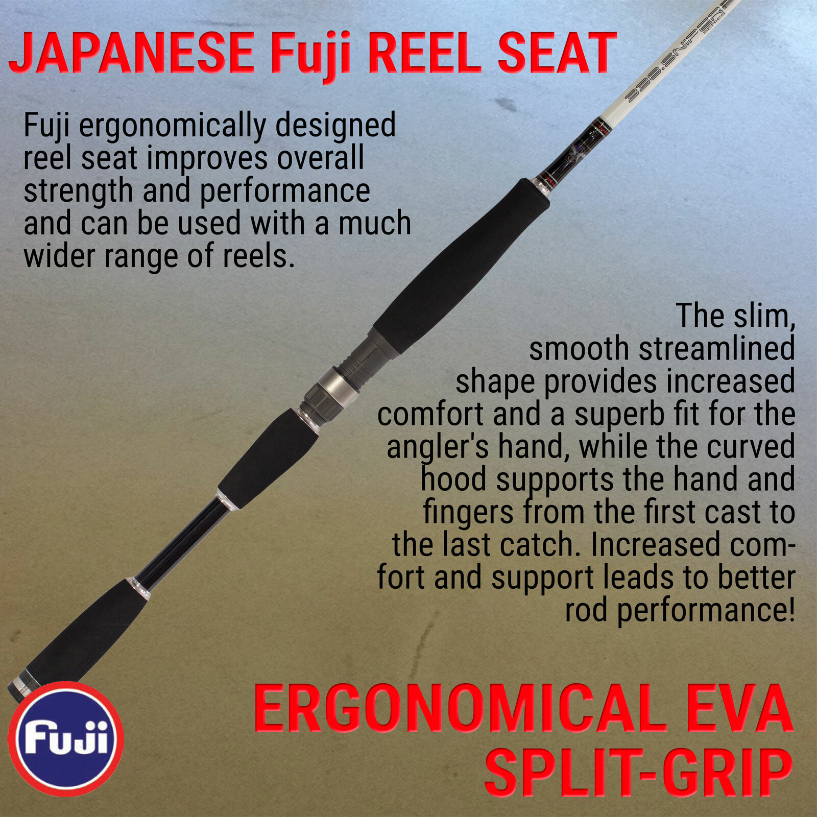 SNIPER 6’6″ Spinning Fishing Rod JAPANESE Toray Graphite FUJI Guides & Reel seat