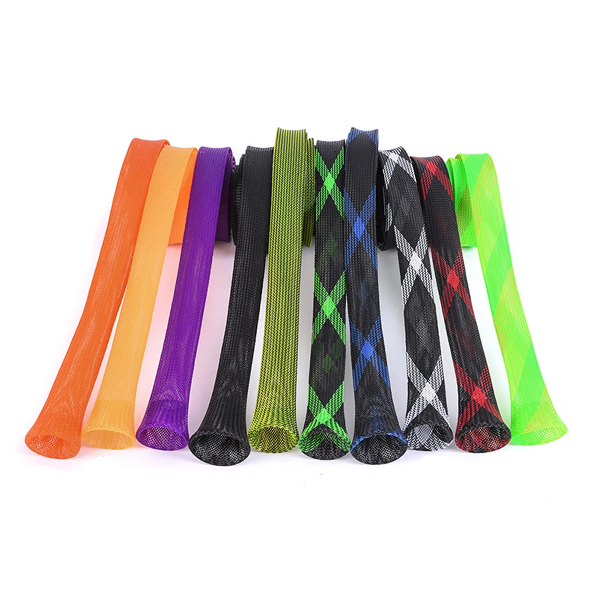 Fishing Rod Sock Braided Net Protector Cover Spinning Casting Ice Rods