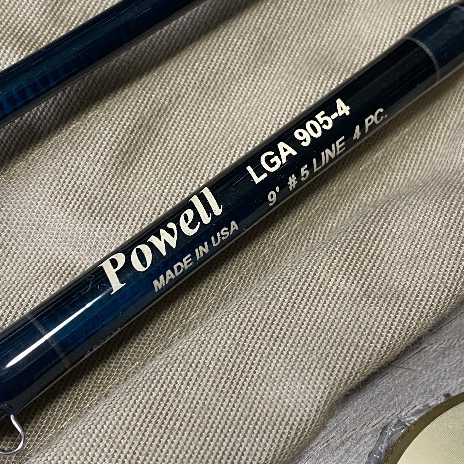 [Excellent] Powell LGA 905-4 9’0” 5wt Fly rod w/sock Tube