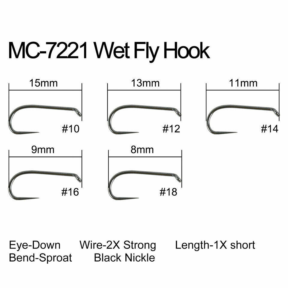 100pcs Fly Tying hook Dry&Wet&Nymph Barbless 8# – 20# Fish-Friendly