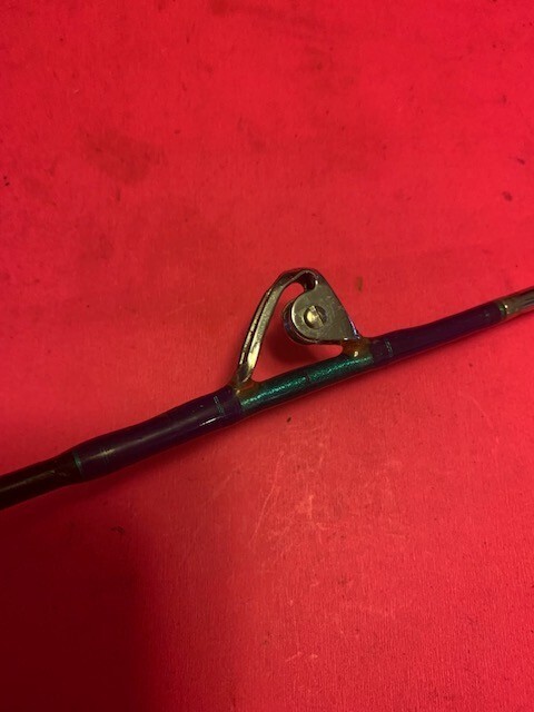 CUSTOM CALSTAR BOOMER JR. 5 FOOT 8 INCH 50 TO 100# RATED RAIL ROD FISHING ROD