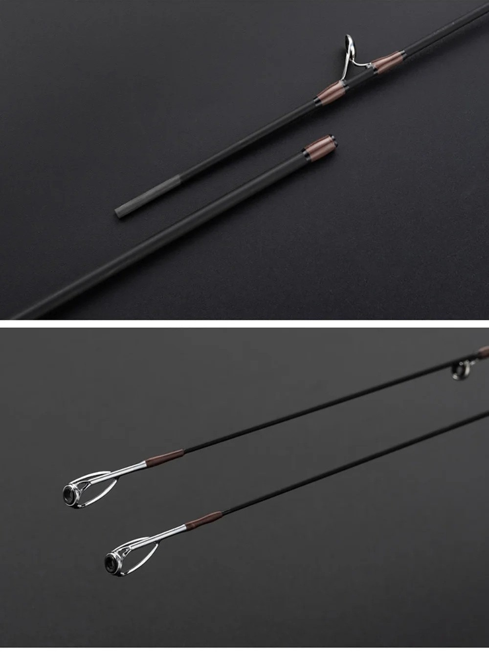 1.68M Lure Fishing Rod Spinning Casting Rods Poles Carbon Fiber Travel Pole Bass