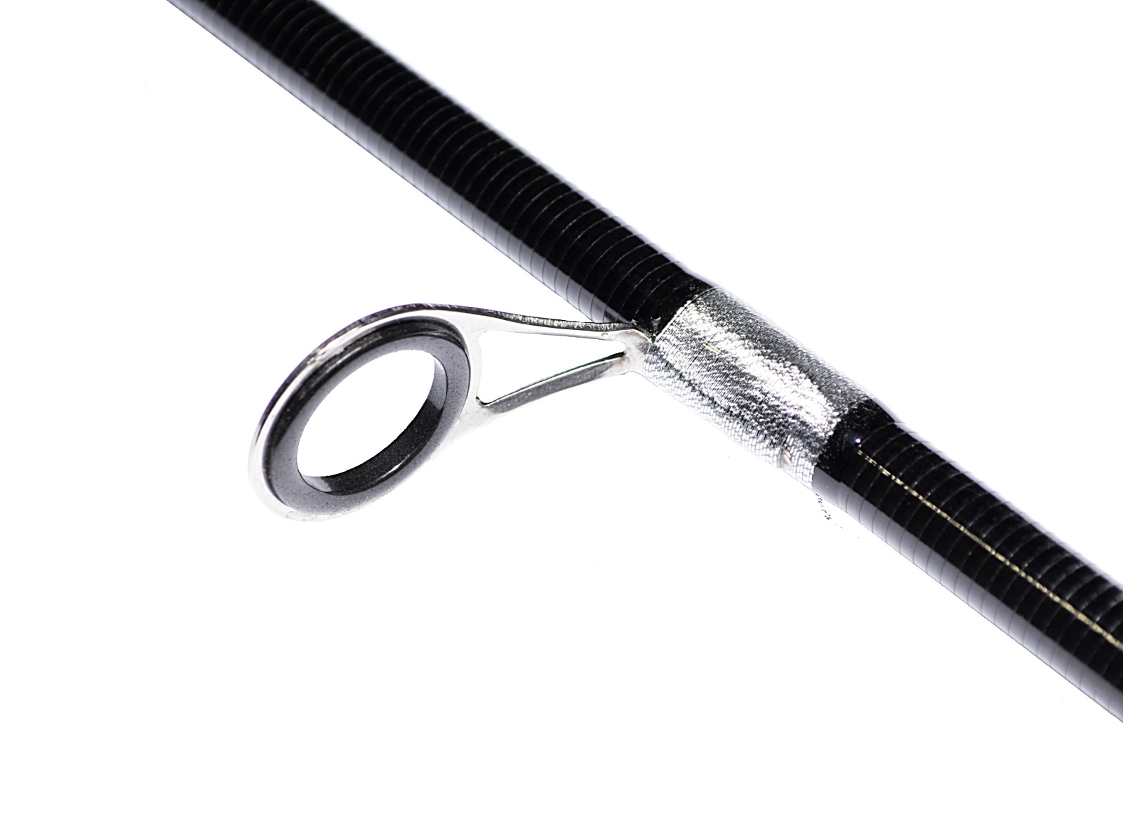 Fishing Spinning Rod Carbon Fiber Medium Fast Lightweight Portable Black 7ft 8ft