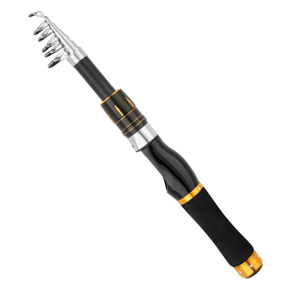 Fiberglass Telescopic Fishing Rod Sea Lakes Rivers Portable 1 8 to for 2 1 Meter